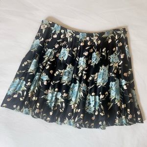 Vintage Betsey Johnson Floral Pleated Skirt